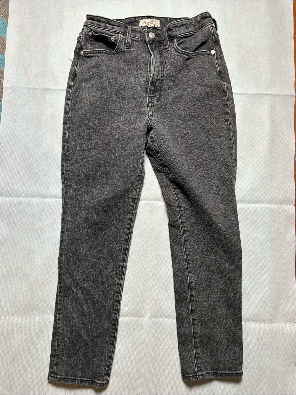 Madewell dark grey the curvy perfect vintage jean size 28
